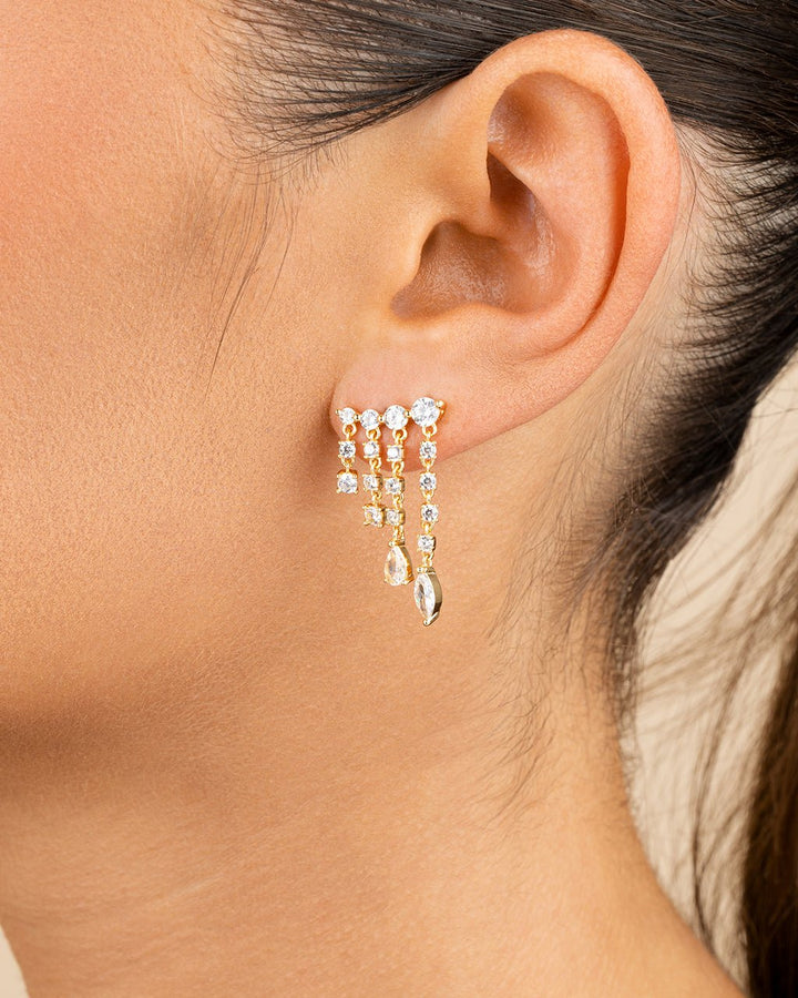 Adrian CZ Waterfall Statement Studs