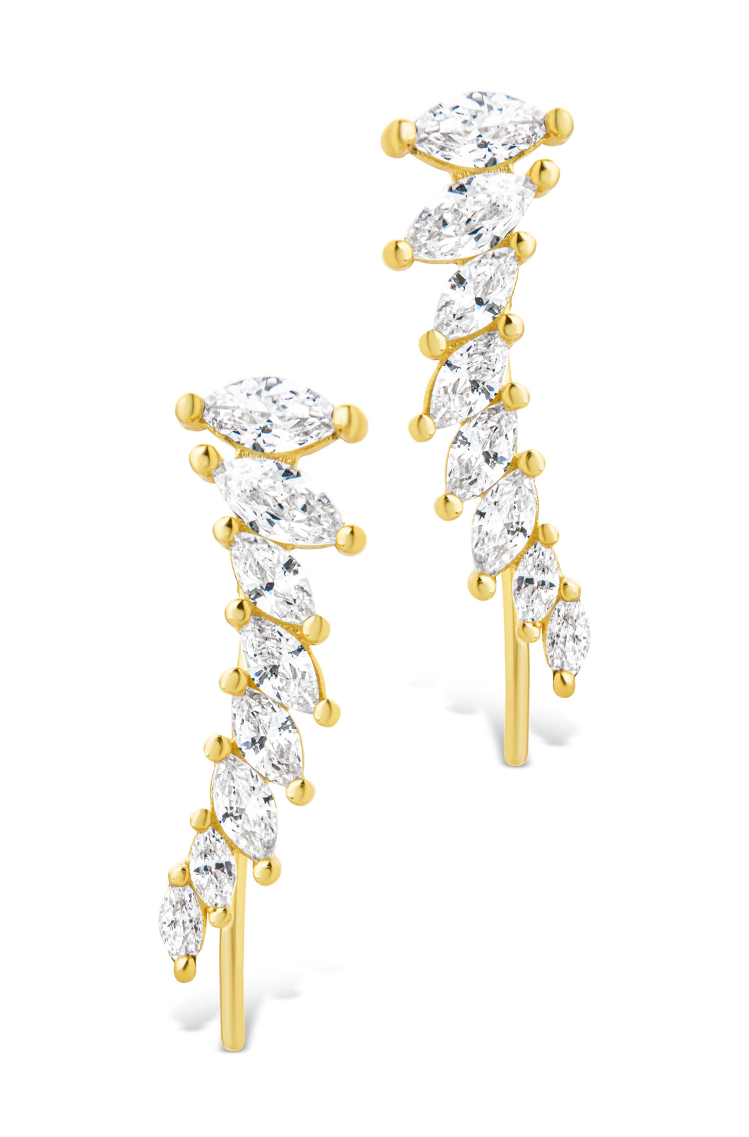Skye CZ Threader Crawler Earrings