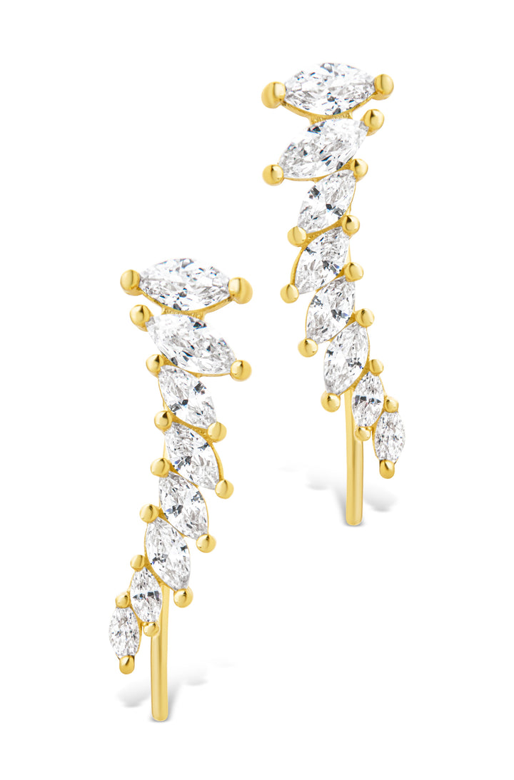 Skye CZ Threader Crawler Earrings