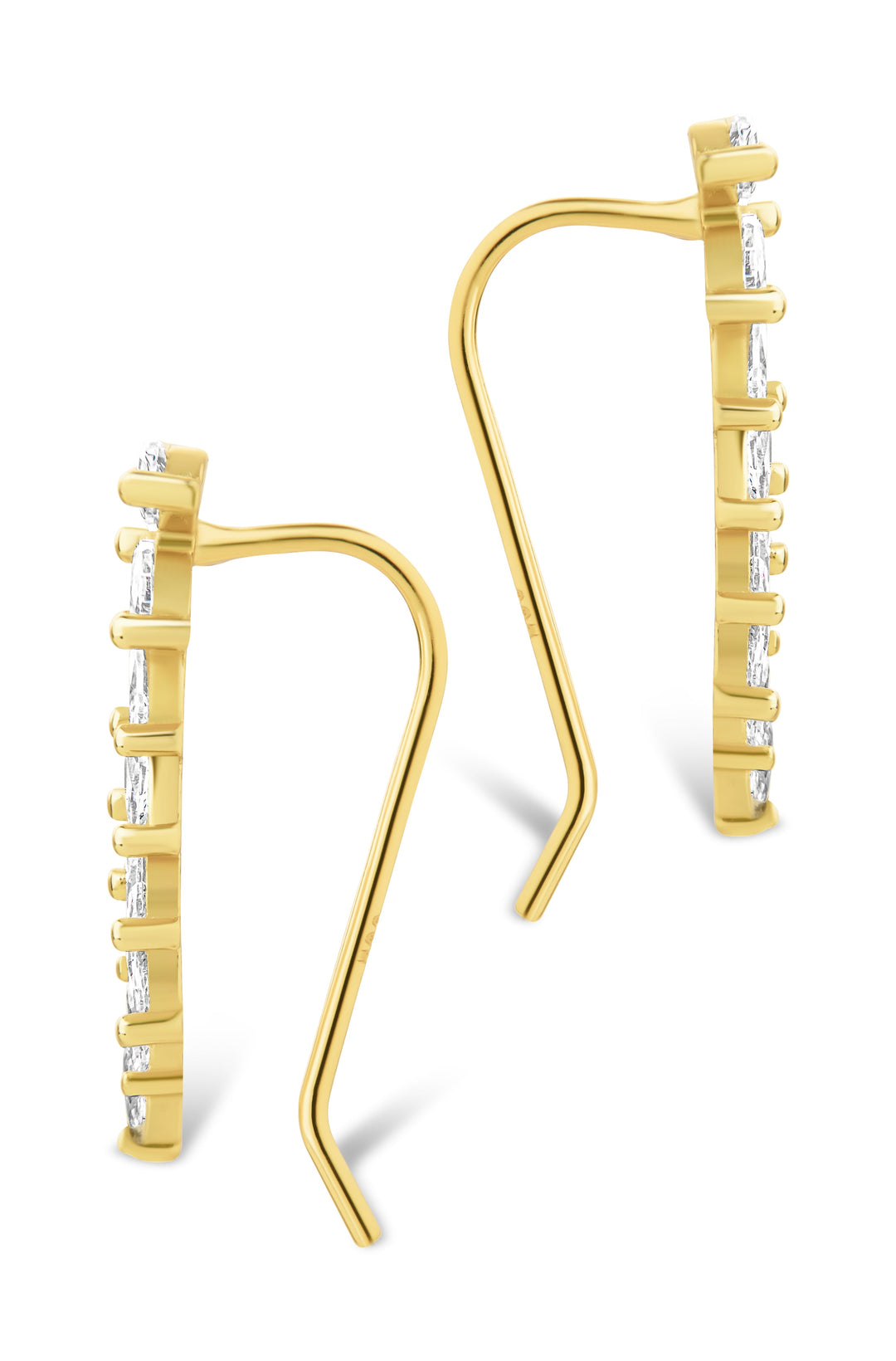 Skye CZ Threader Crawler Earrings