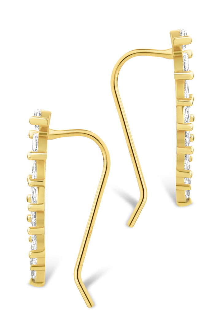 Skye CZ Threader Crawler Earrings