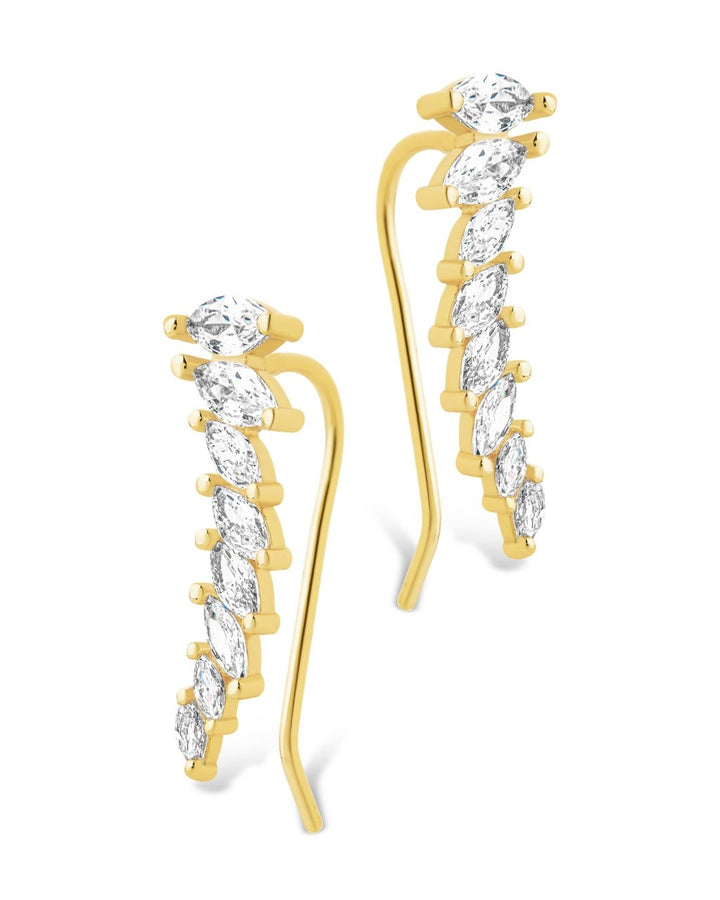 Skye CZ Threader Crawler Earrings