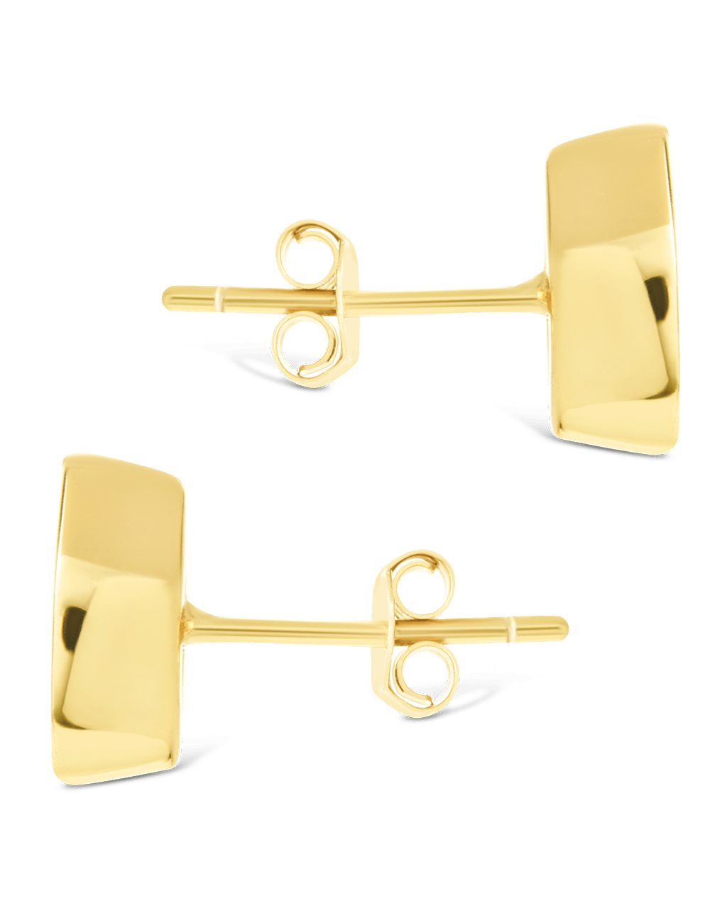 Marquise Cut Bezel Set Stud Earrings