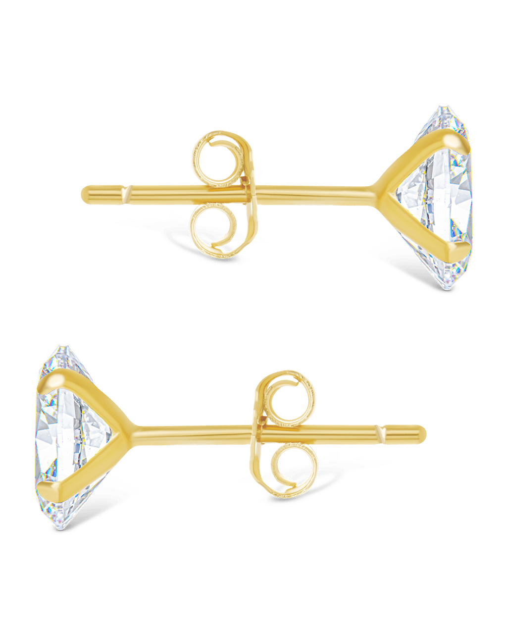 Oval Cut Prong Set Stud Earrings
