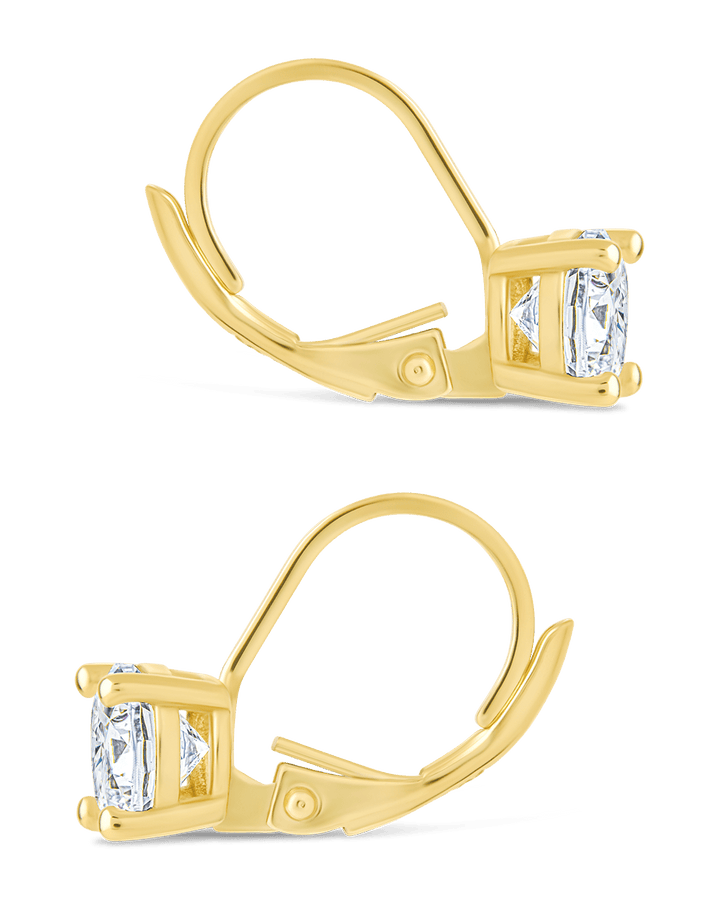 Round Cut French Clip Earrings