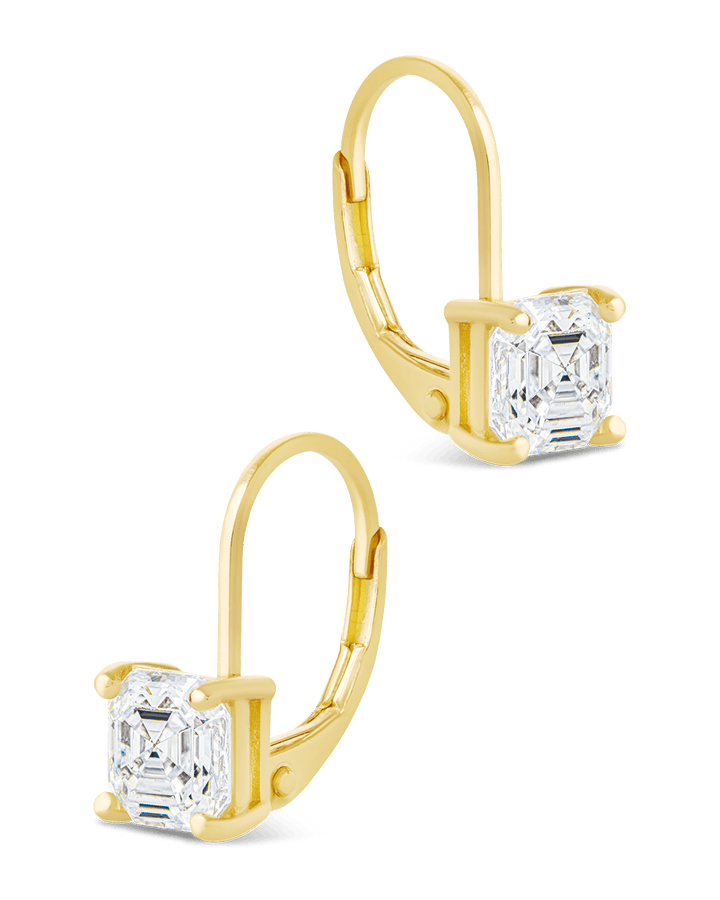 Princess Cut French Clip Earrings