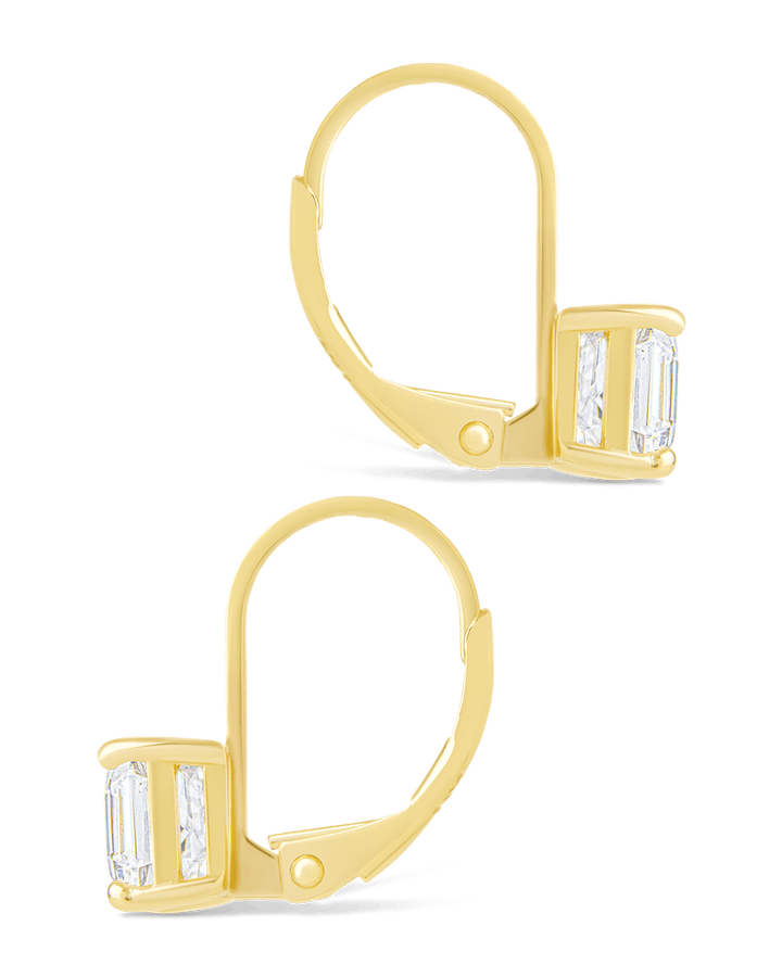 Princess Cut French Clip Earrings