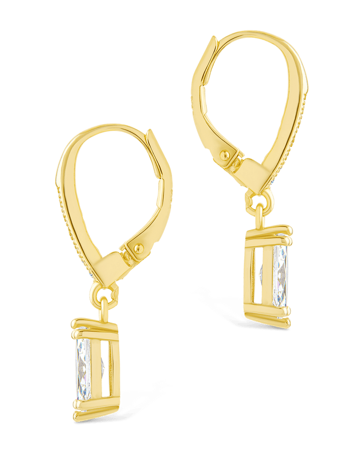 Allegra Marquise Cut CZ French Clip Earrings