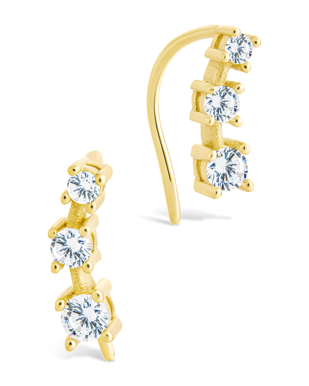 Round Cut Mini Ear Crawlers