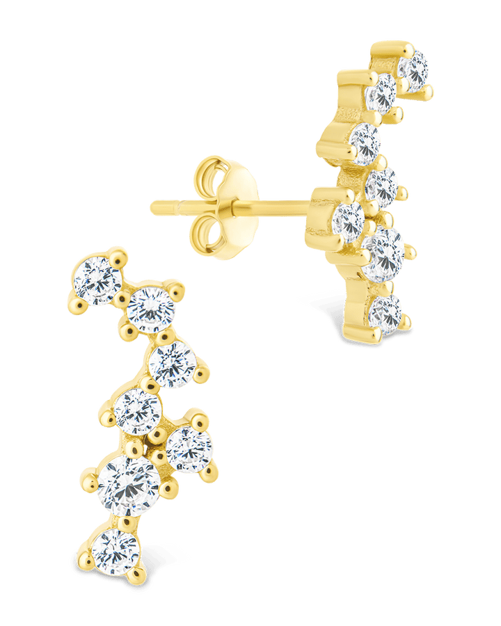 Round Cut Cluster CZ Crawlers