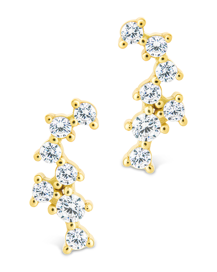 Round Cut Cluster CZ Crawlers