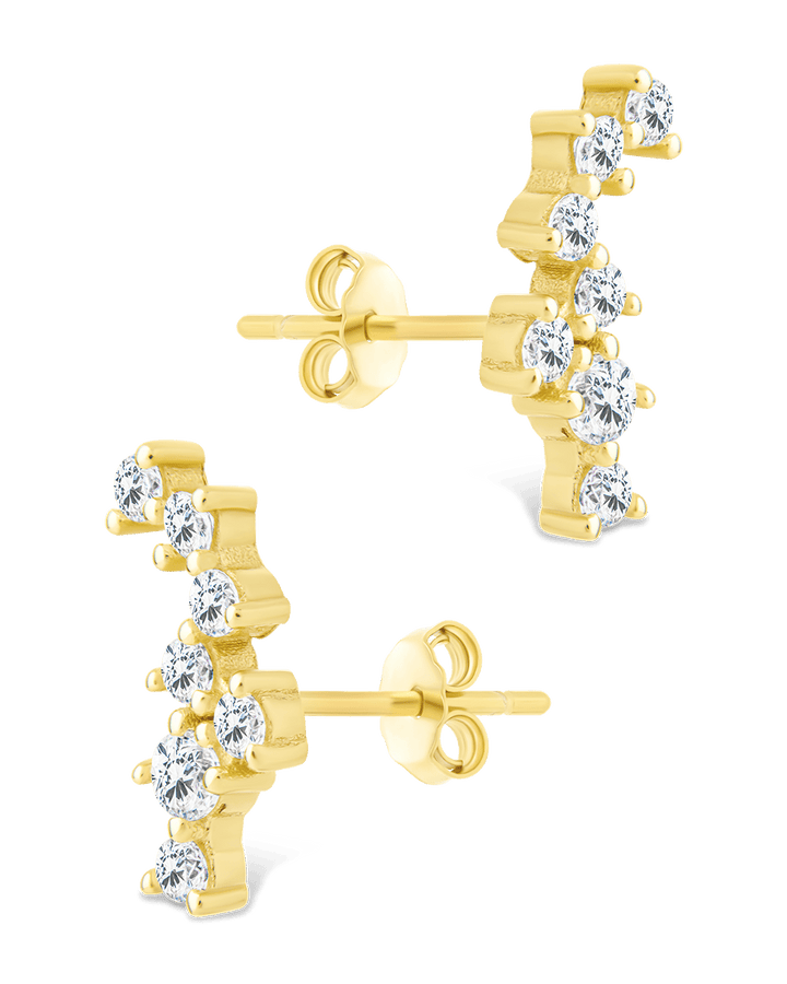 Round Cut Cluster CZ Crawlers