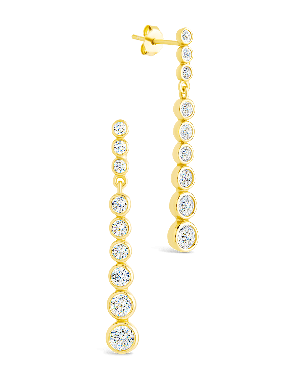 Helene Brilliant Cut CZ Dangle Earrings
