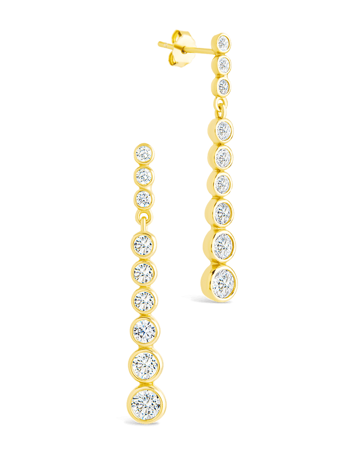 Helene Brilliant Cut CZ Dangle Earrings