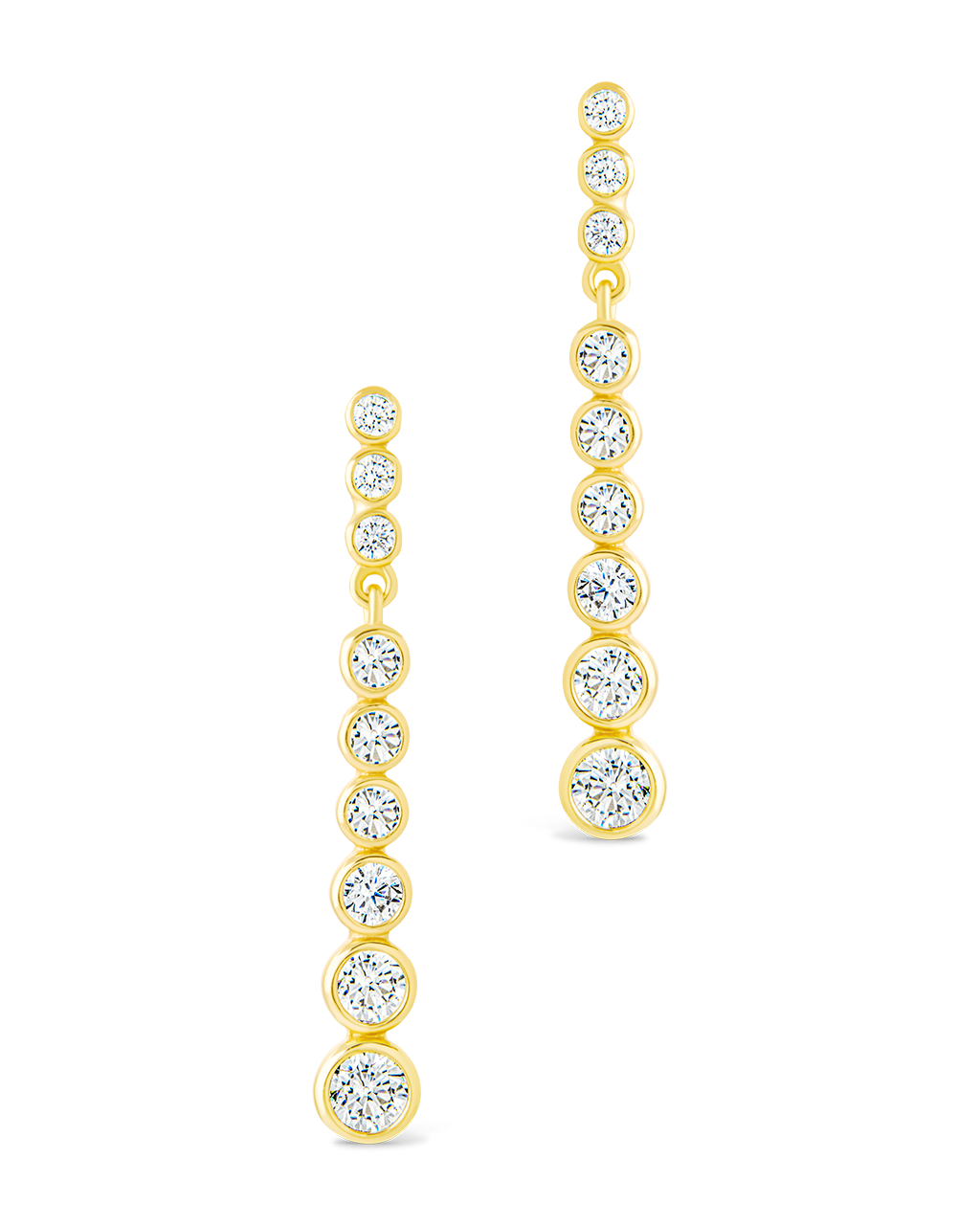 Helene Brilliant Cut CZ Dangle Earrings