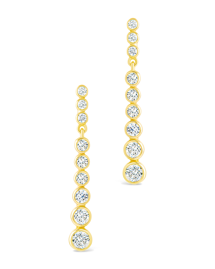 Helene Brilliant Cut CZ Dangle Earrings