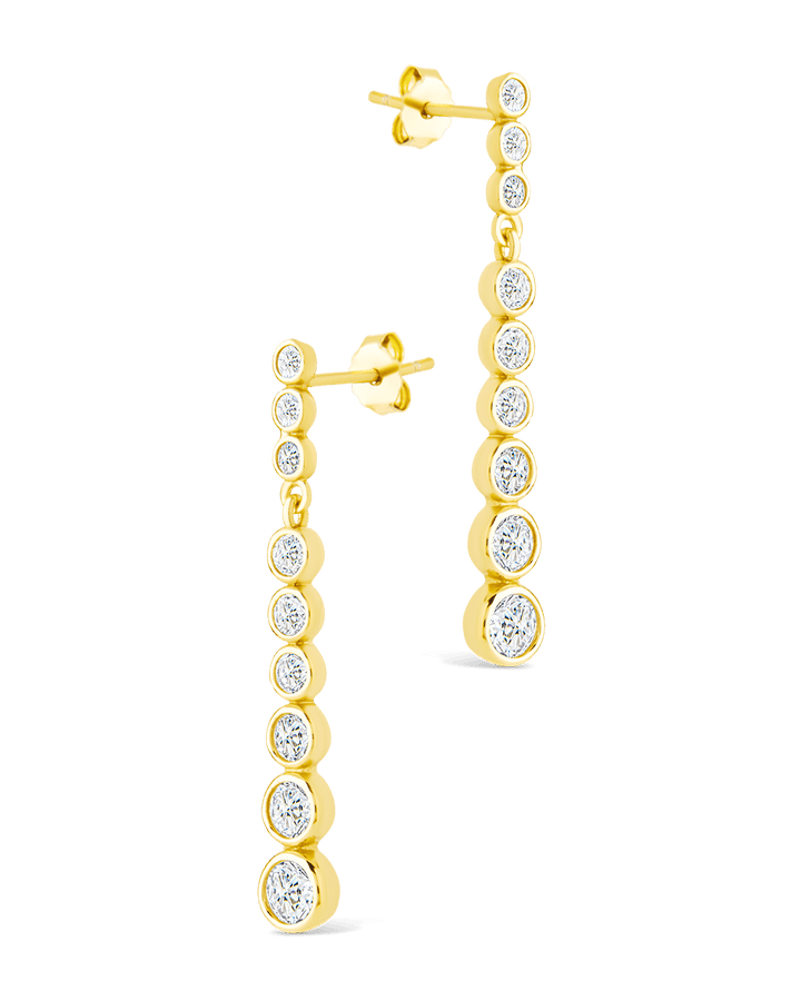 Helene Brilliant Cut CZ Dangle Earrings