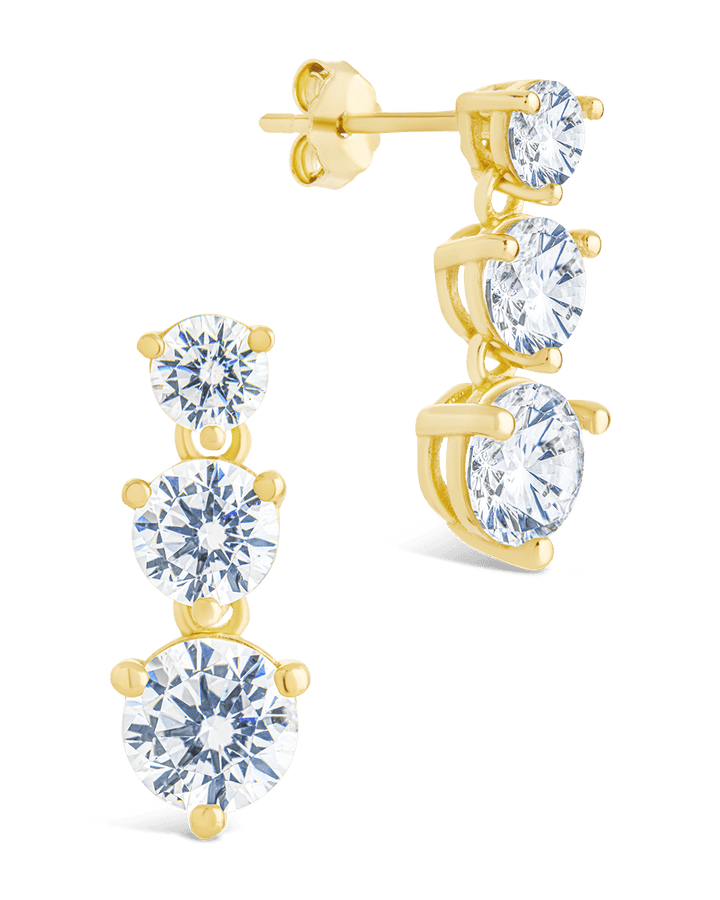 Opaline Brilliant Cut CZ Studs