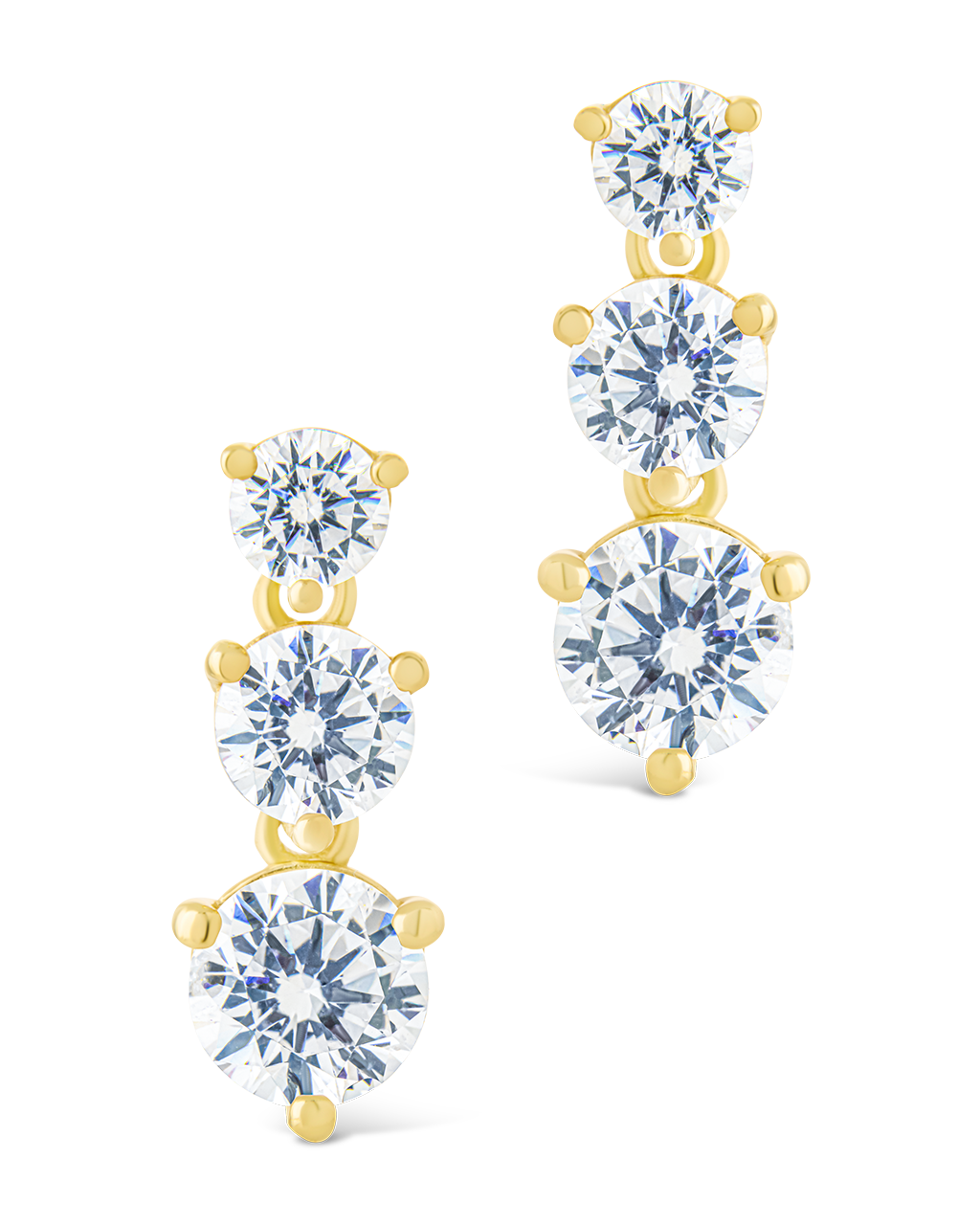 Opaline Brilliant Cut CZ Studs