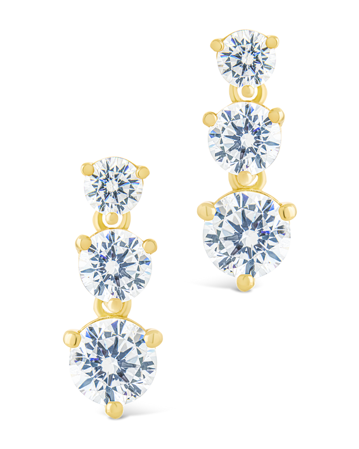 Opaline Brilliant Cut CZ Studs