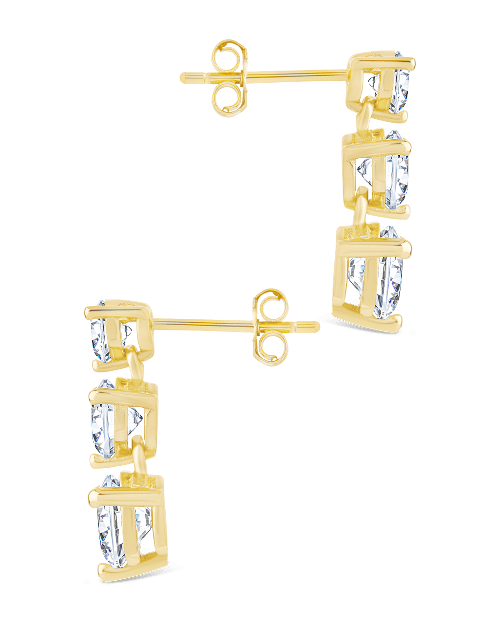 Opaline Brilliant Cut CZ Studs