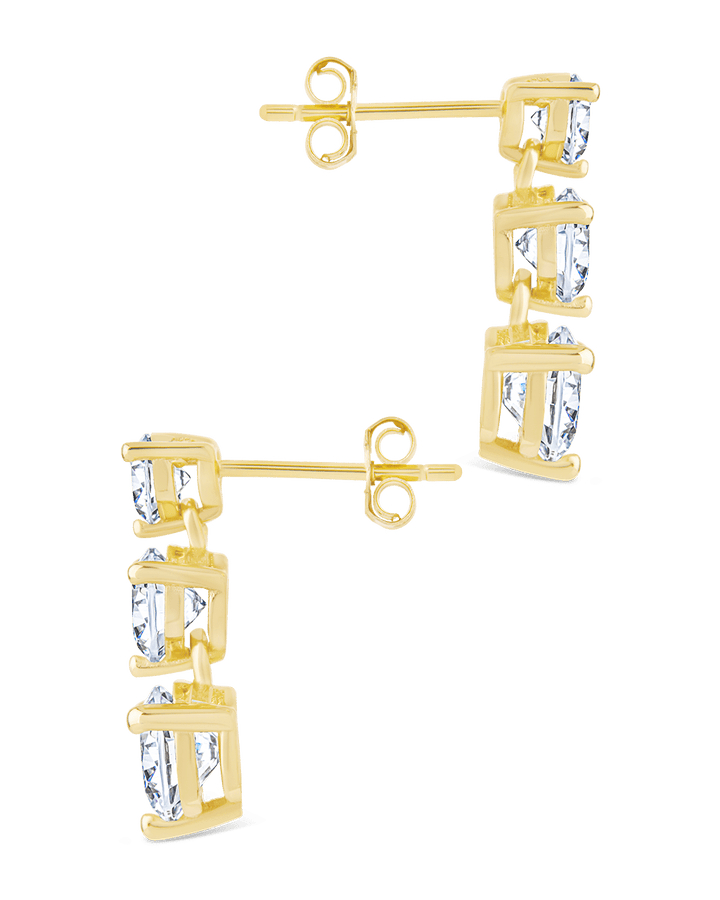 Opaline Brilliant Cut CZ Studs