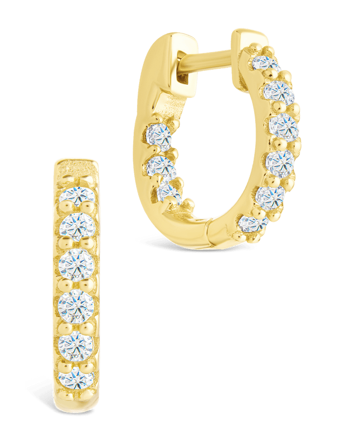 Constance CZ Studded Statement Hoops