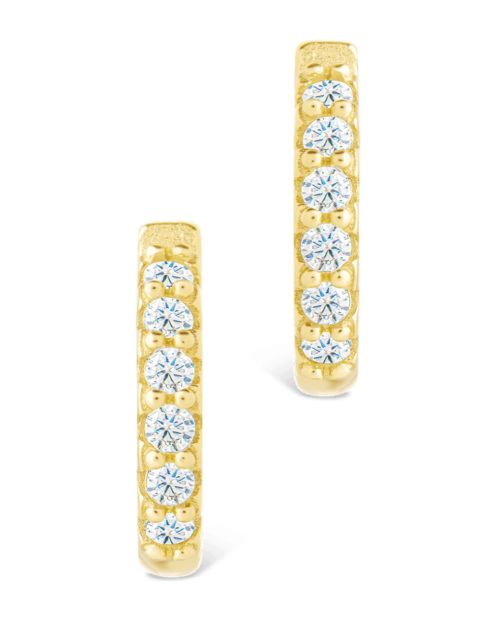 Constance CZ Studded Statement Hoops