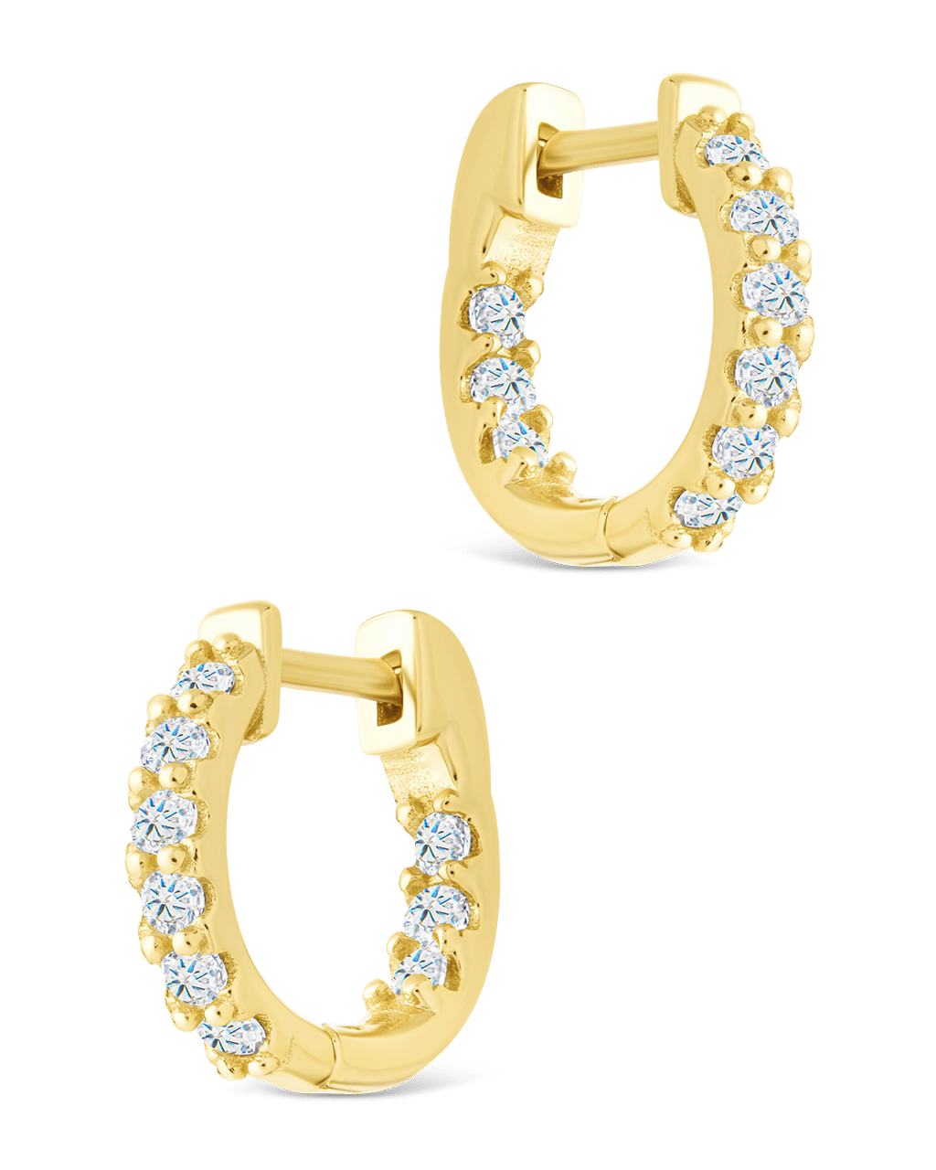 Constance CZ Studded Statement Hoops