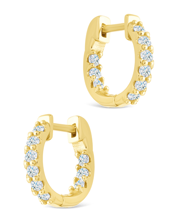 Constance CZ Studded Statement Hoops