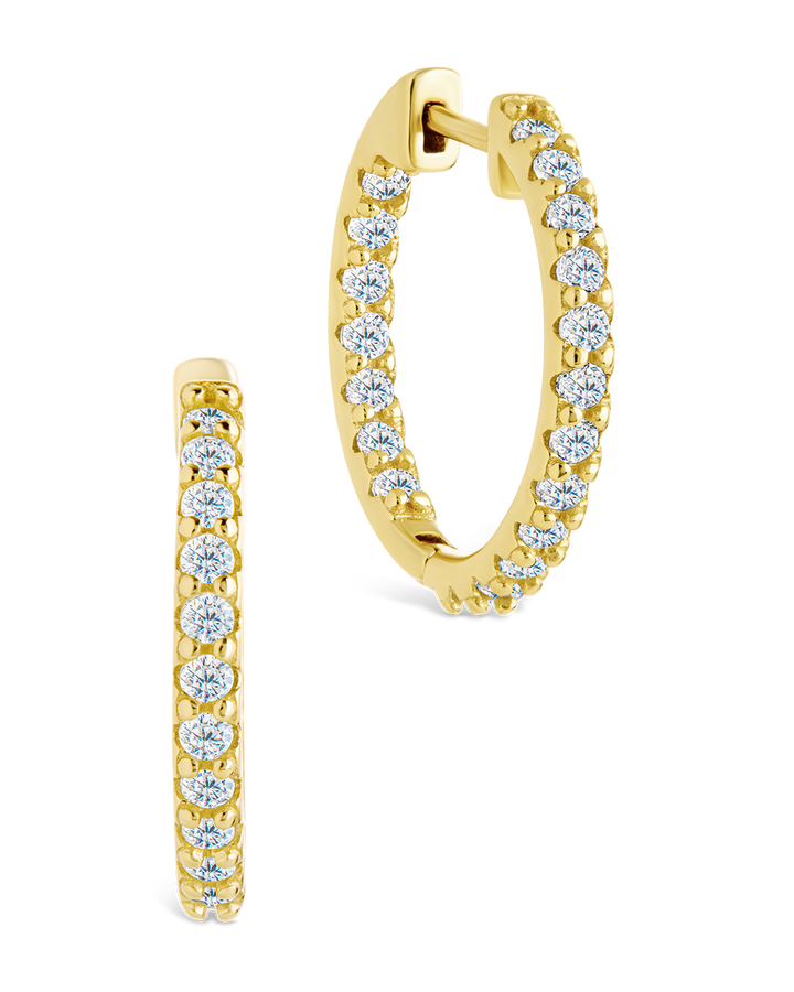 Constance CZ Studded Statement Hoops