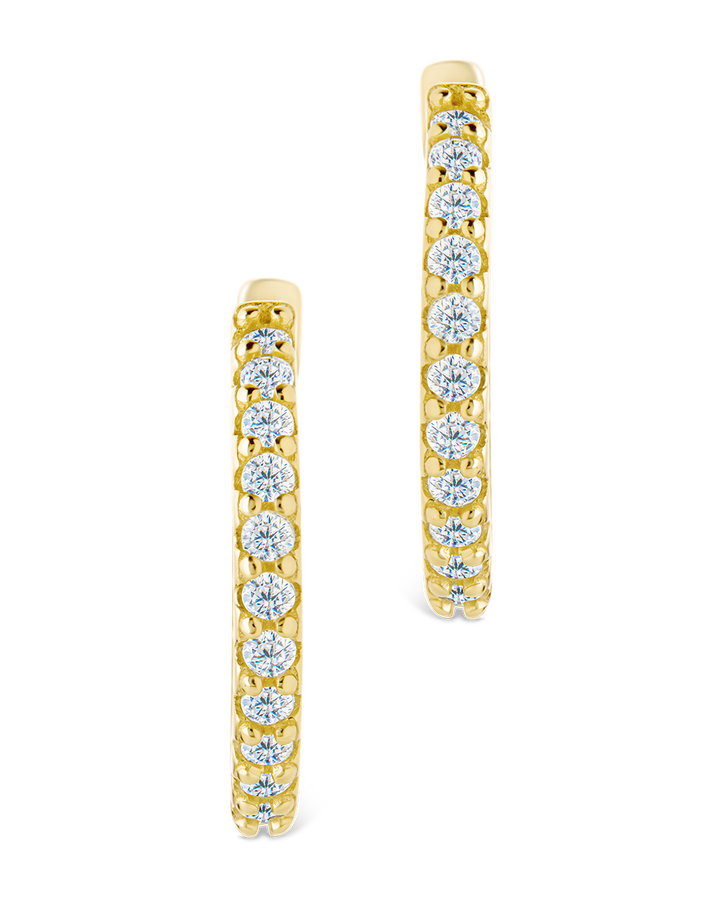 Constance CZ Studded Statement Hoops