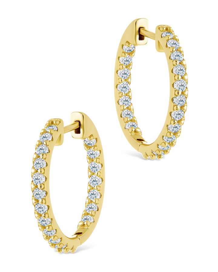 Constance CZ Studded Statement Hoops