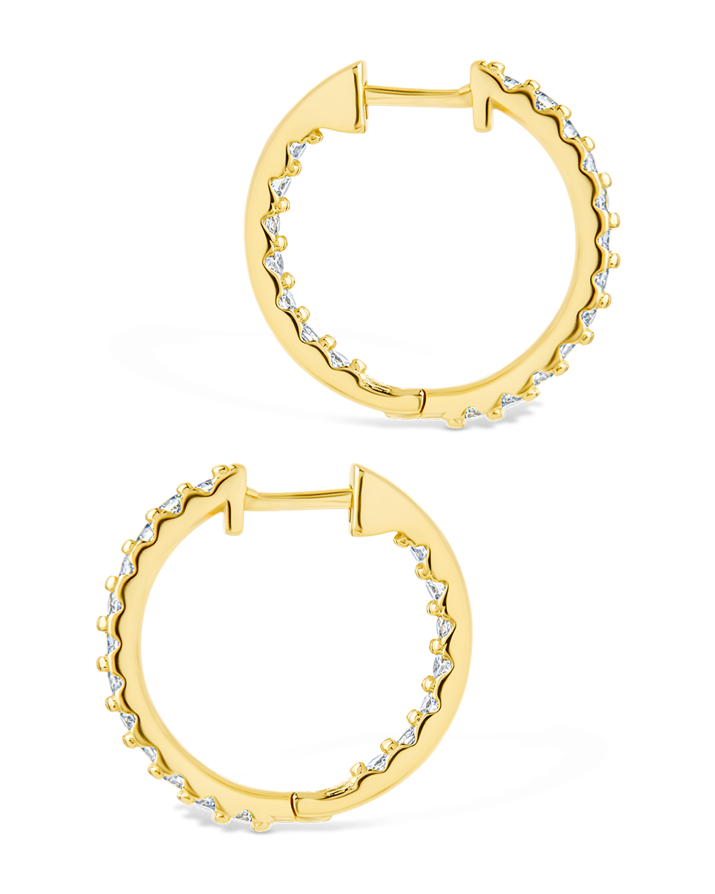 Constance CZ Studded Statement Hoops