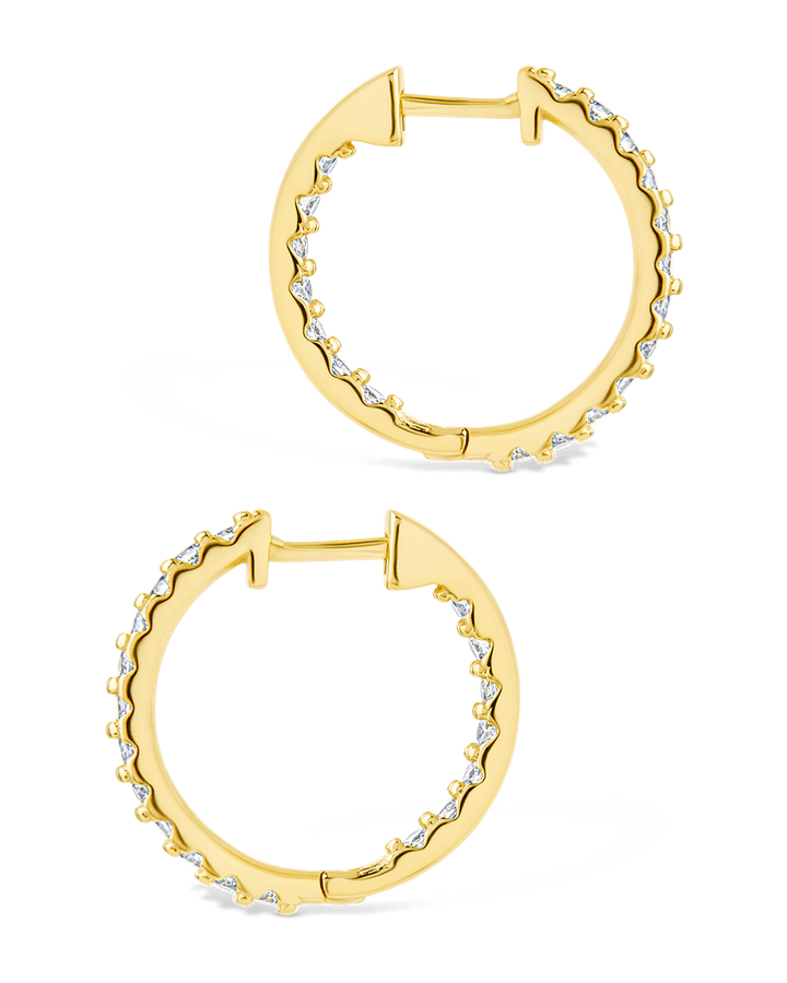 Constance CZ Studded Statement Hoops