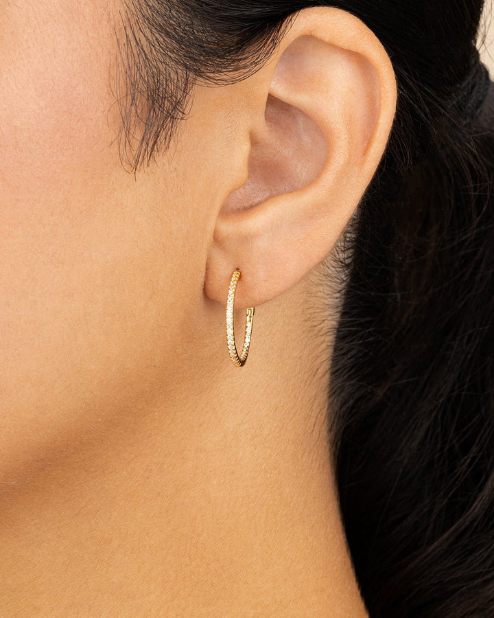 Lilia CZ Infinity Hoops