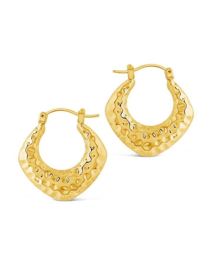 Darla Hammered Hoop Earrings