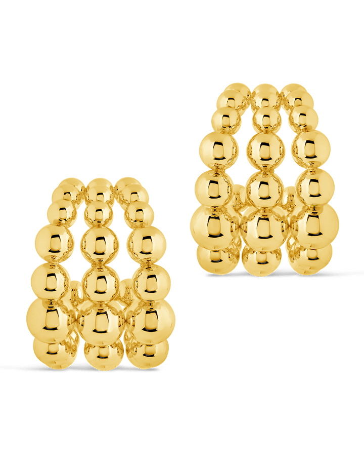 Bubble Sphere Trio Hoop Earrings