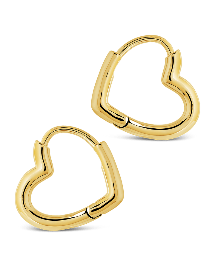 Elle Heart Micro Hoop Earrings
