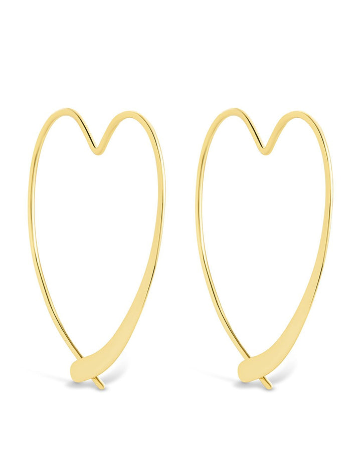 Rorie Heart Threader Hoops