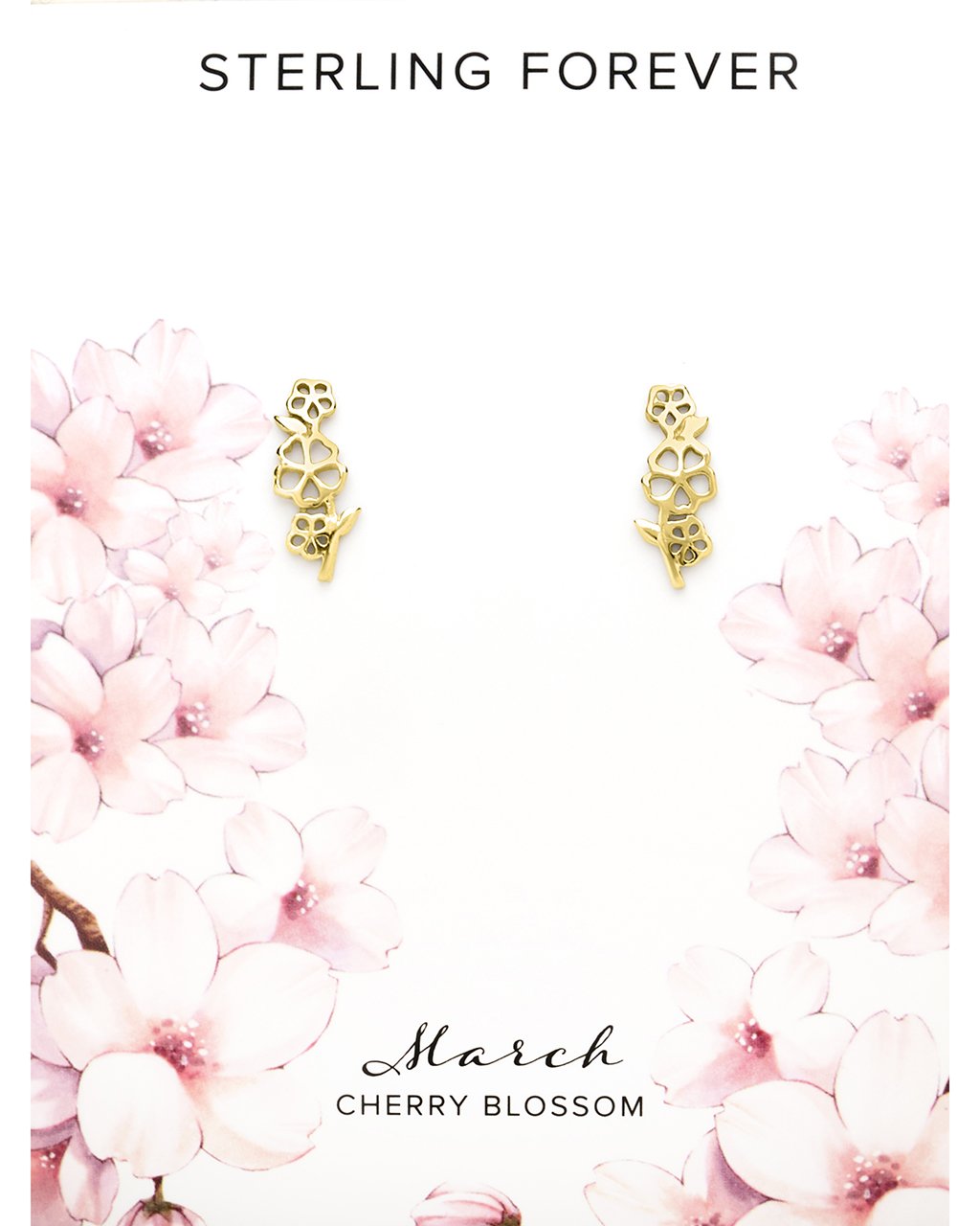 Birth Flower Stud Earrings
