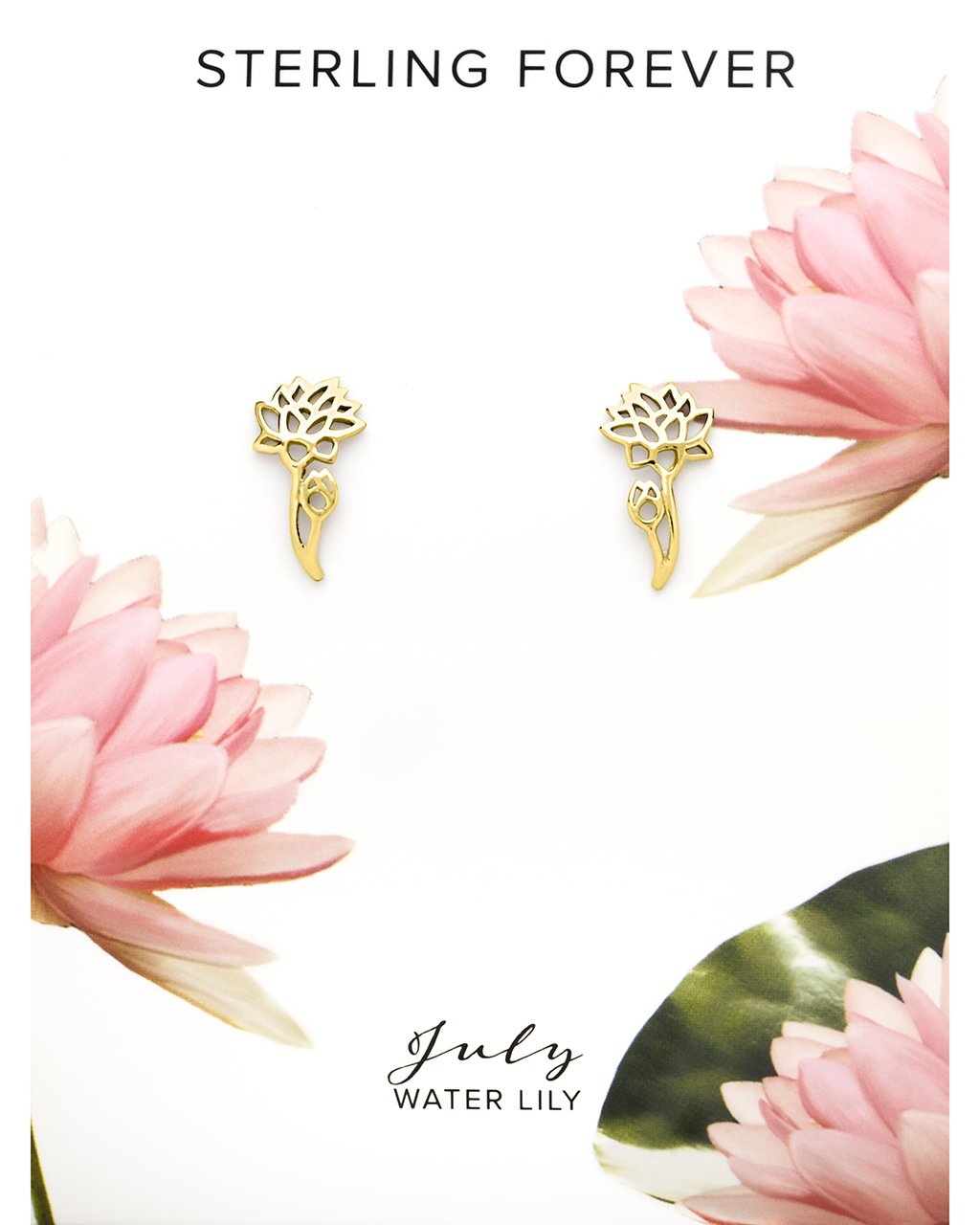 Birth Flower Stud Earrings