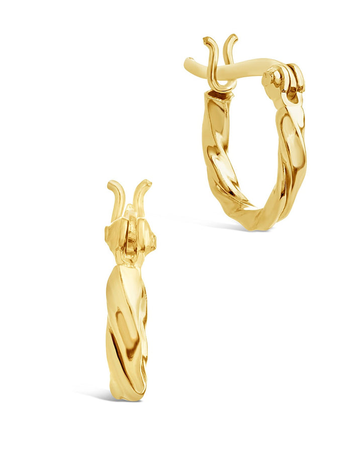 Simple Twist Hoop Earrings