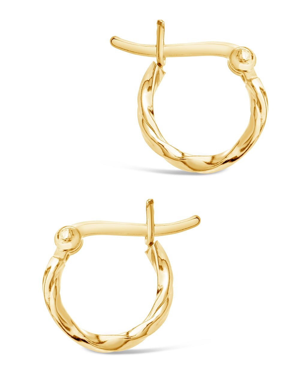 Simple Twist Hoop Earrings