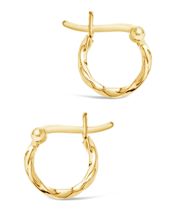 Simple Twist Hoop Earrings