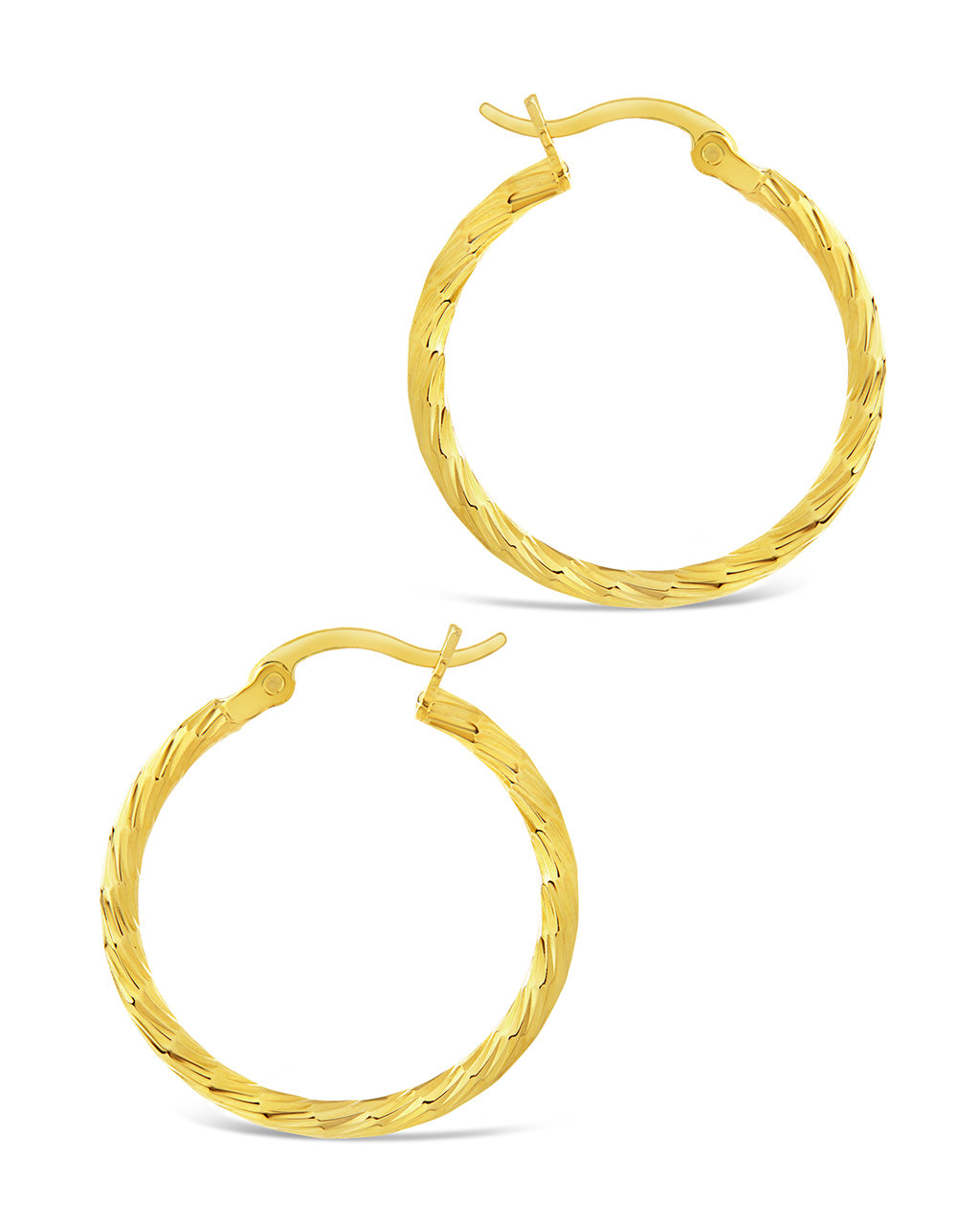 Anita Textured Hoop Earrings