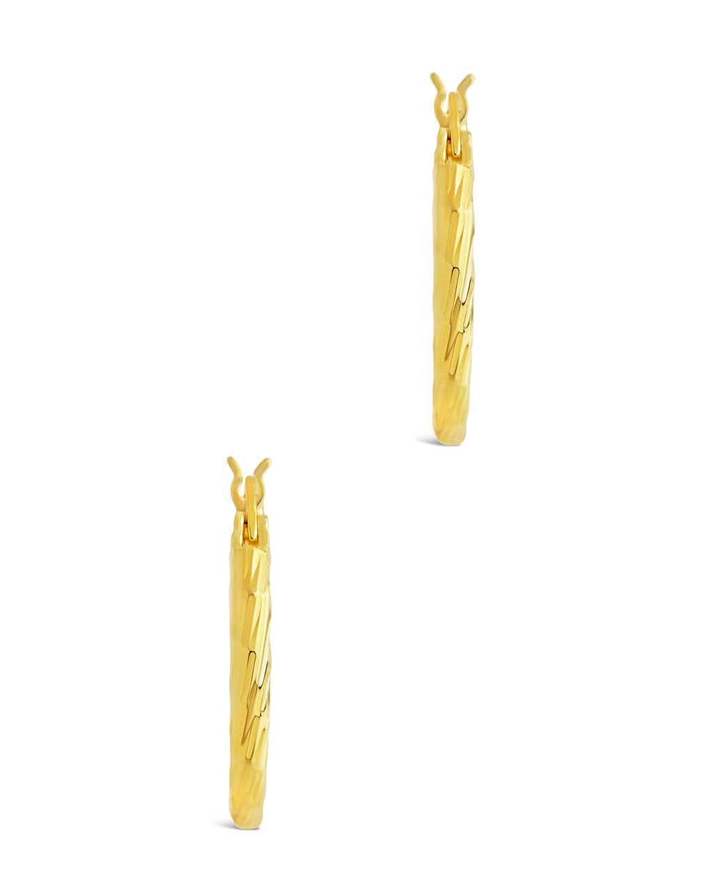 Anita Textured Hoop Earrings