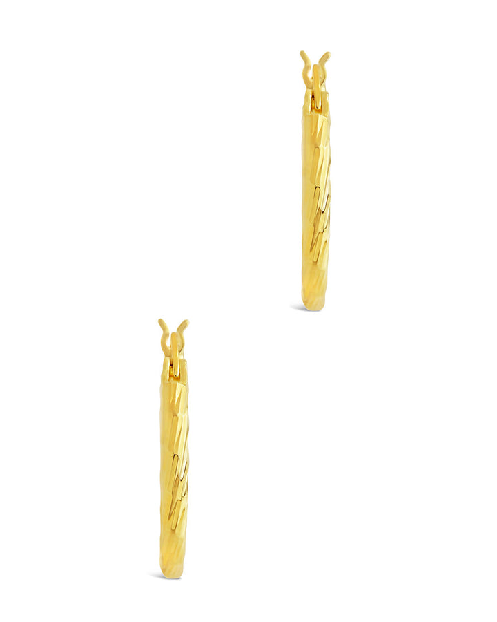 Anita Textured Hoop Earrings