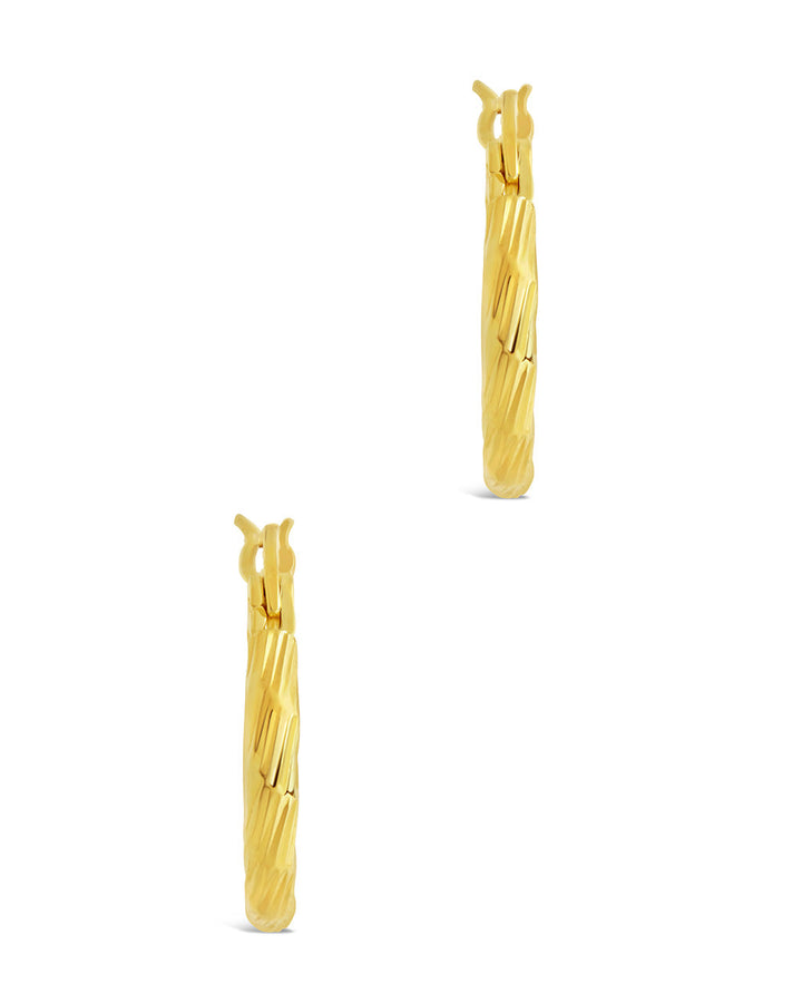 Anita Textured Hoop Earrings