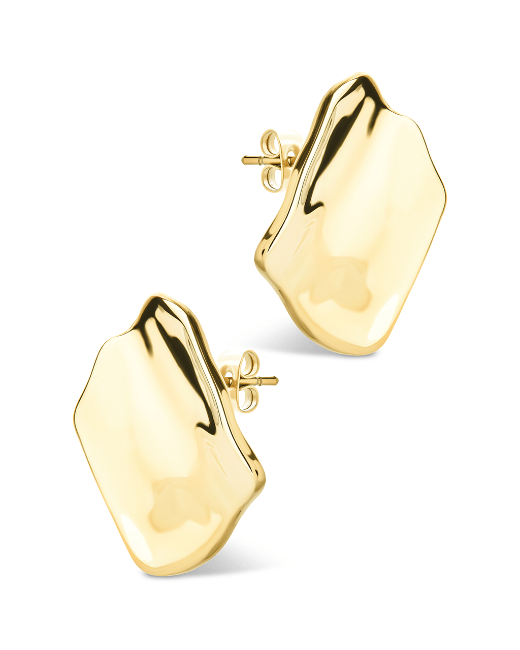 Vivien Molten Square Statement Studs